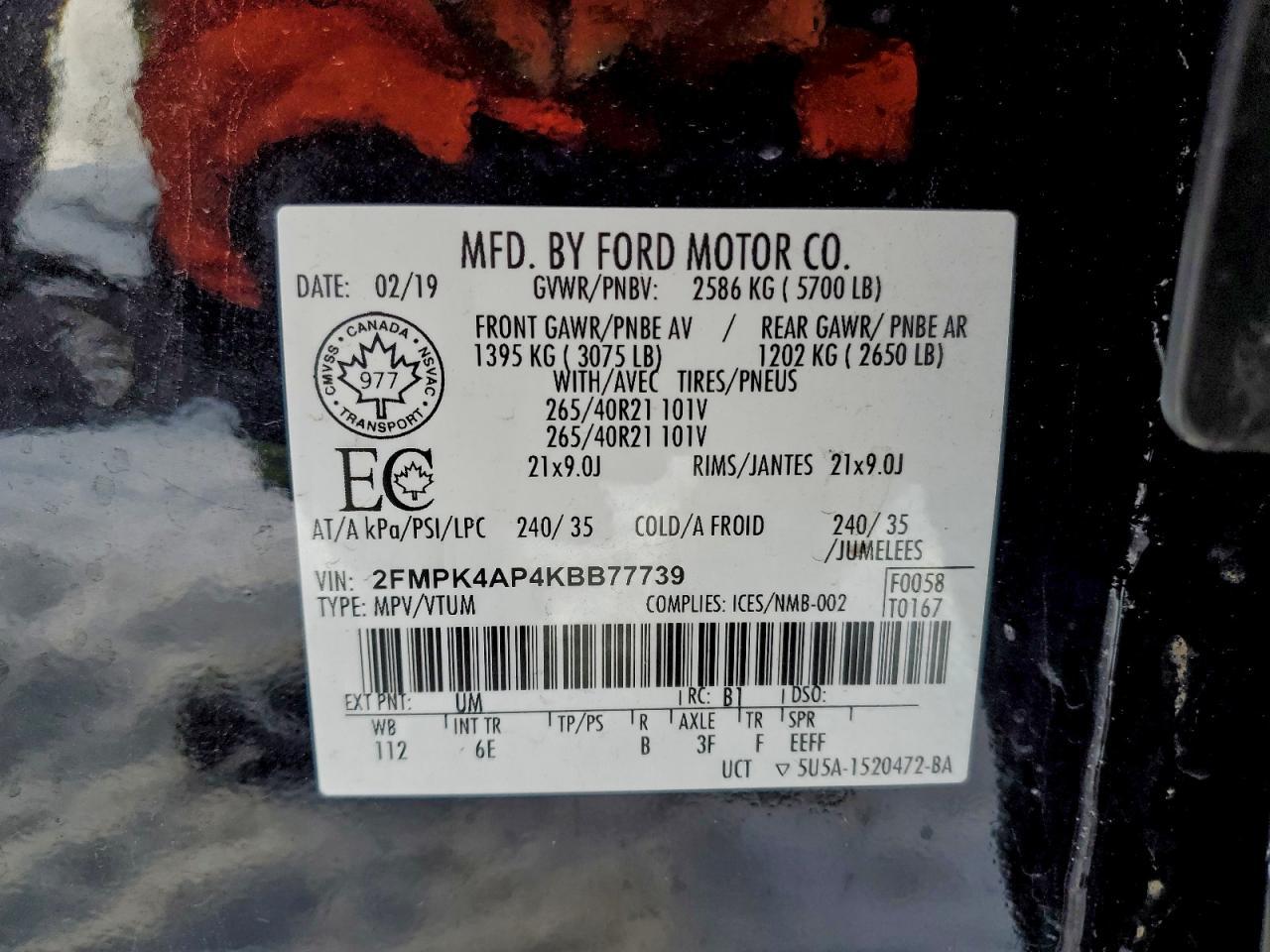 2019 FORD EDGE