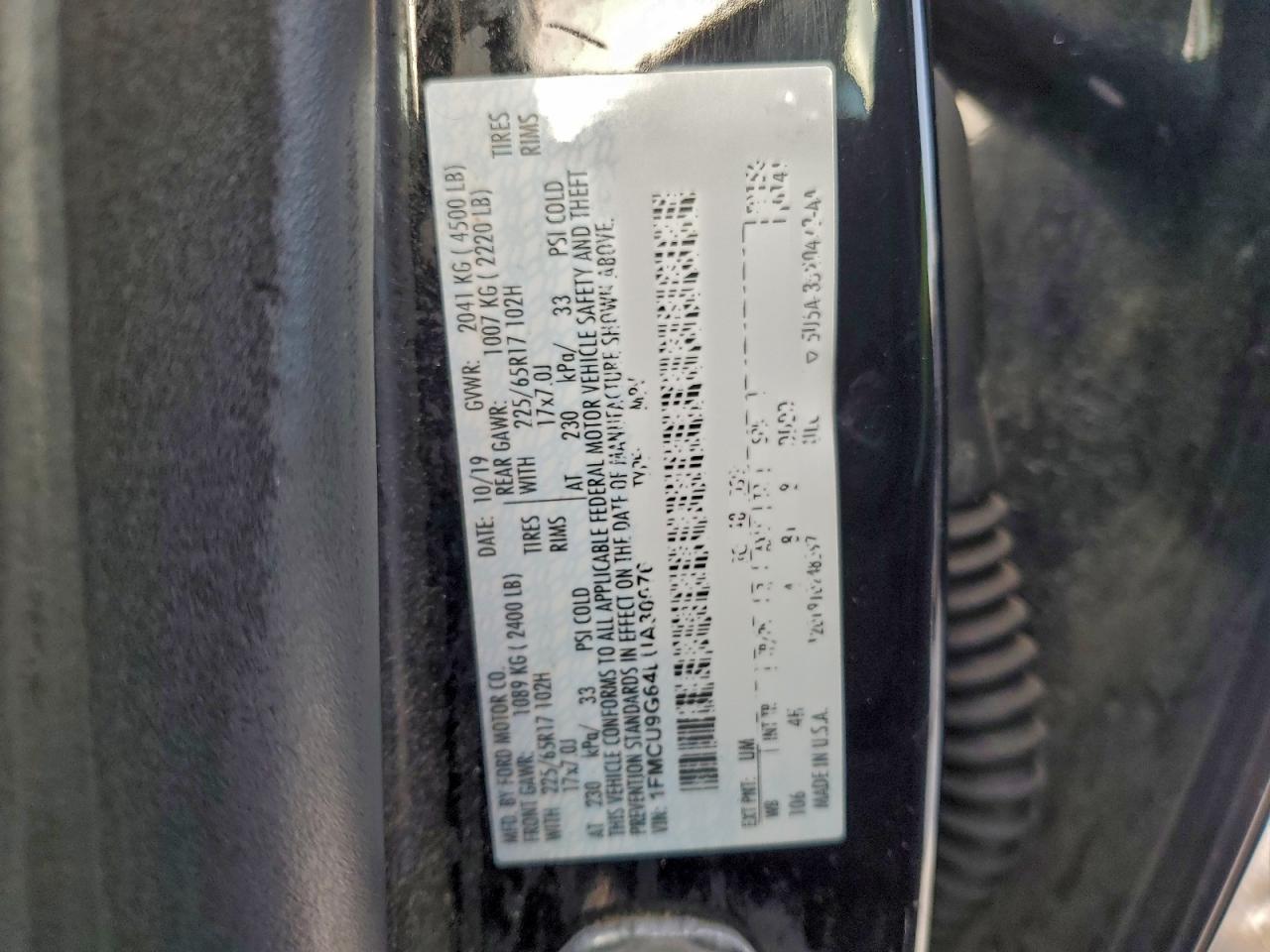 2020 FORD ESCAPE