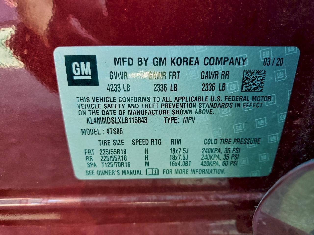 2020 BUICK Encore GX