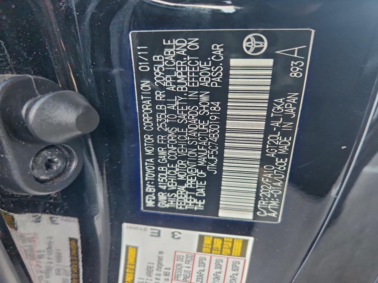 2011 TOYOTA SCION