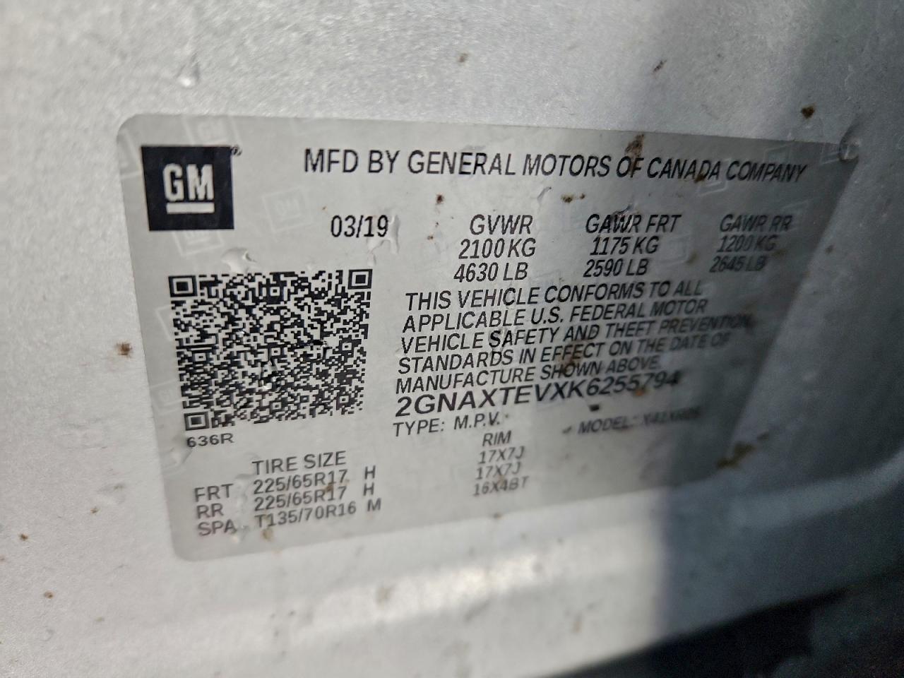 2019 CHEVROLET EQUINOX