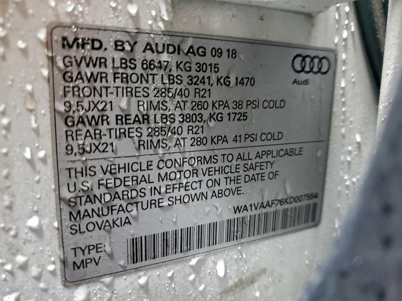 2019 AUDI Q7
