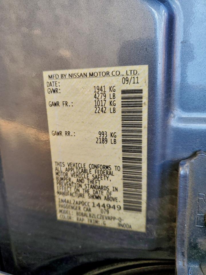 2012 NISSAN ALTIMA