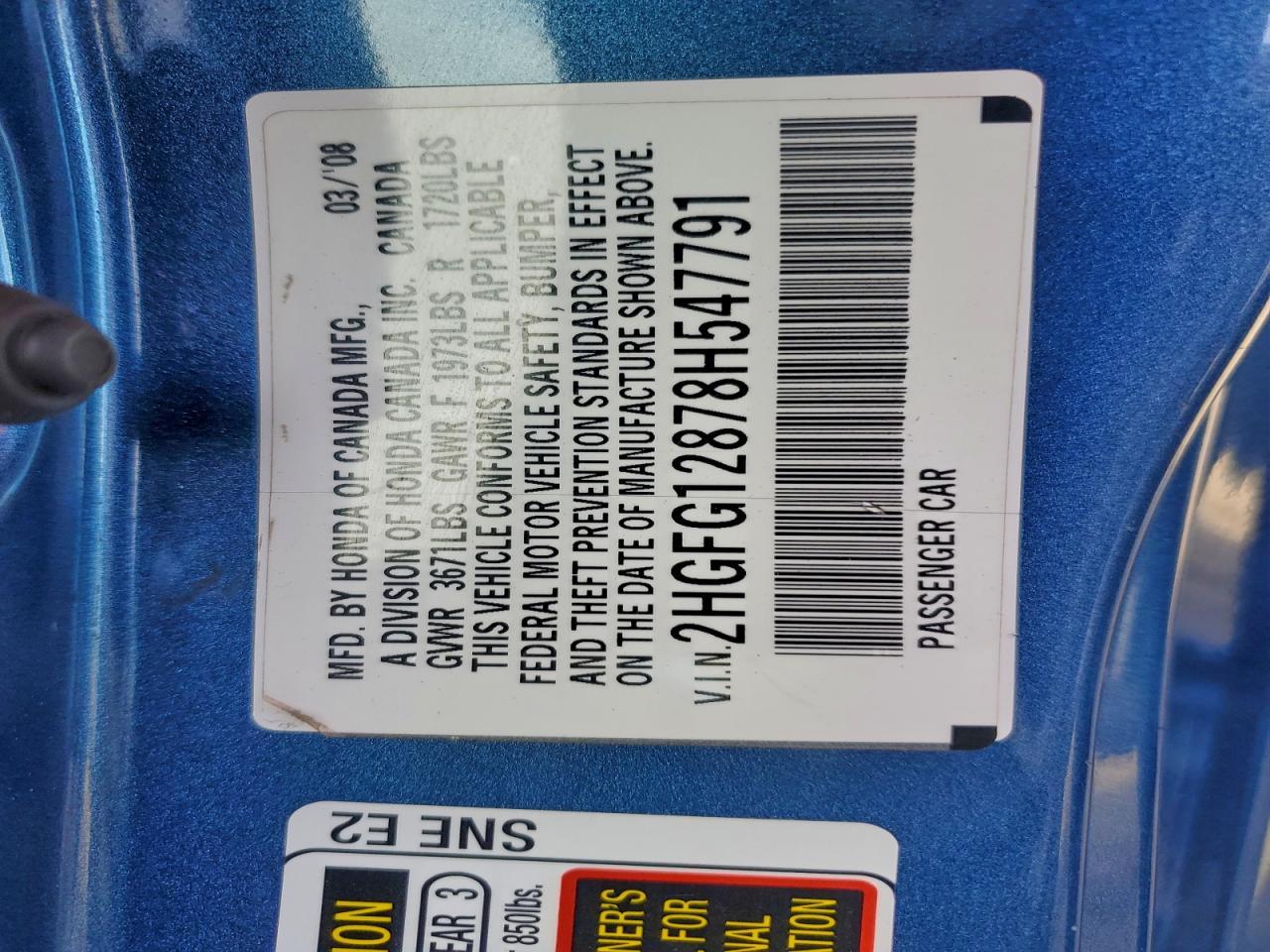 2008 HONDA CIVIC