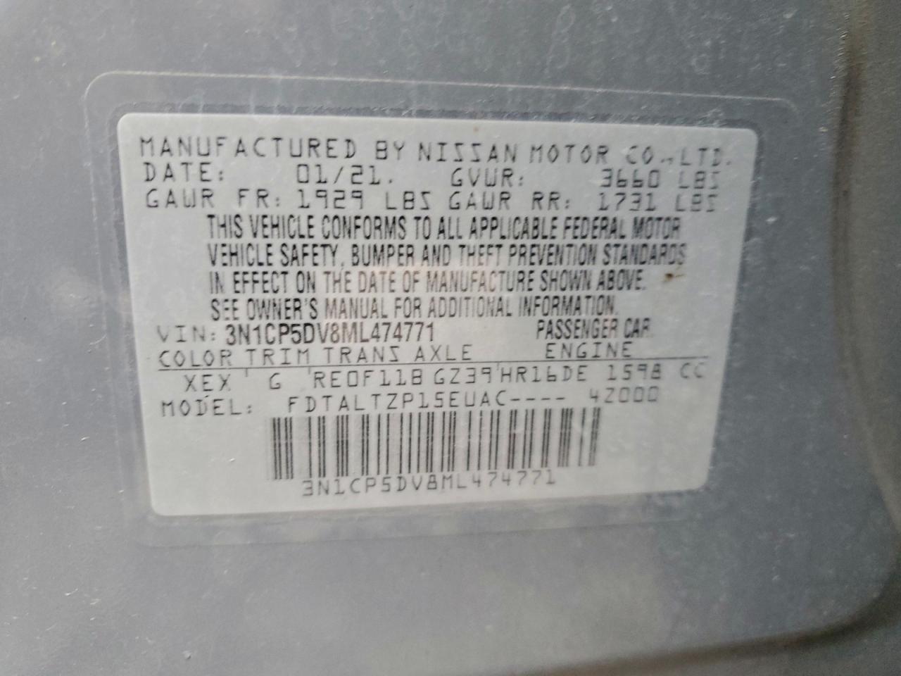 2021 NISSAN KICKS