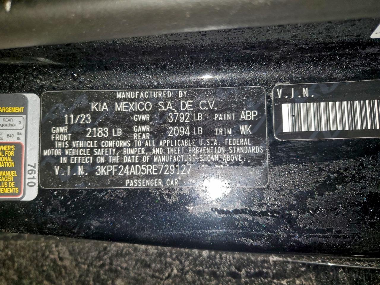 2024 KIA FORTE