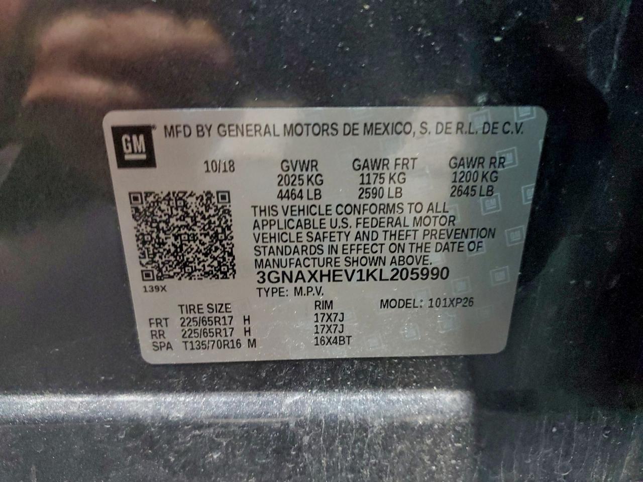 2019 CHEVROLET EQUINOX