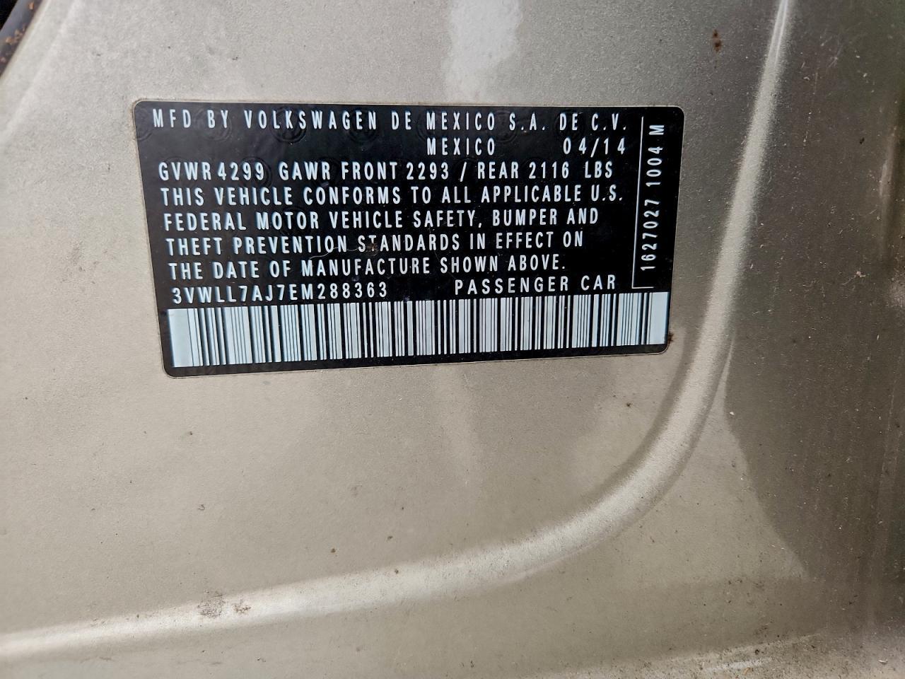 2014 VOLKSWAGEN JETTA