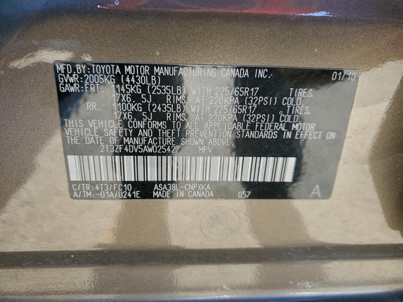2010 TOYOTA RAV4
