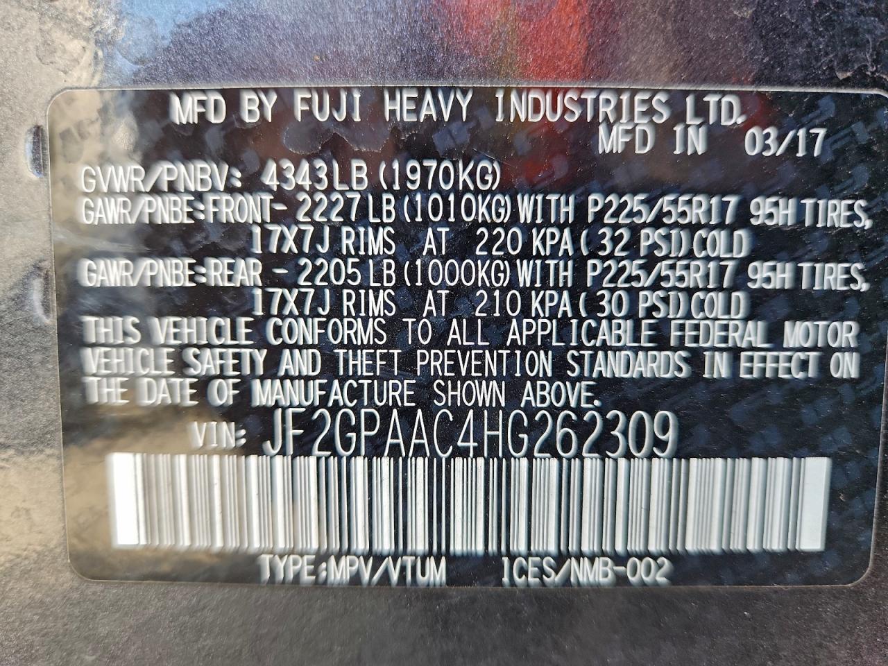 2017 SUBARU Crosstrek