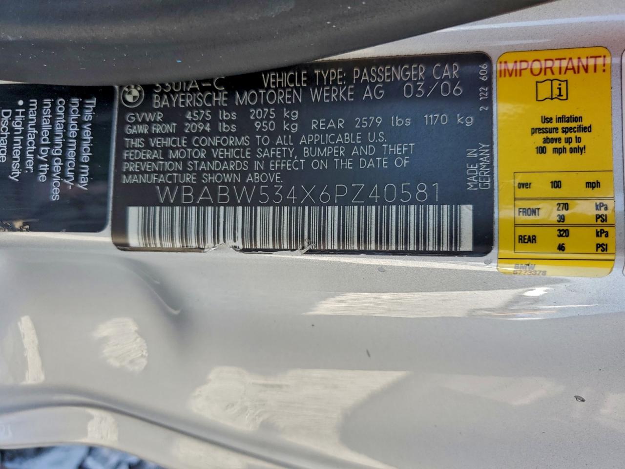 2006 BMW 3 SERIES