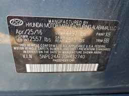 2016 HYUNDAI SONATA