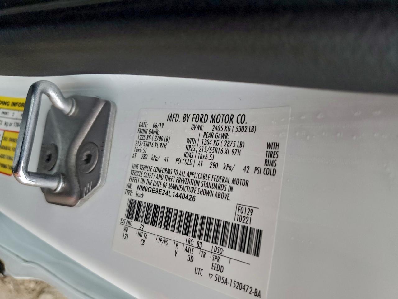 2020 FORD TRANSIT CONNECT
