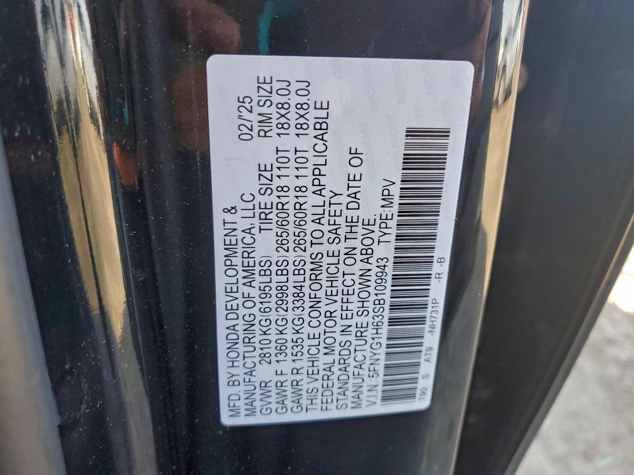 2025 HONDA PILOT