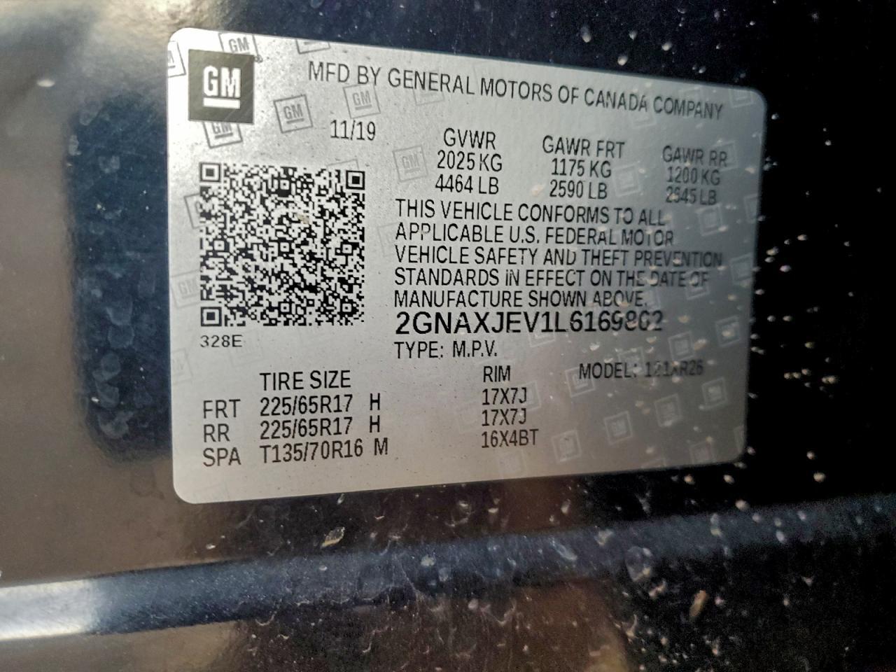 2020 CHEVROLET EQUINOX