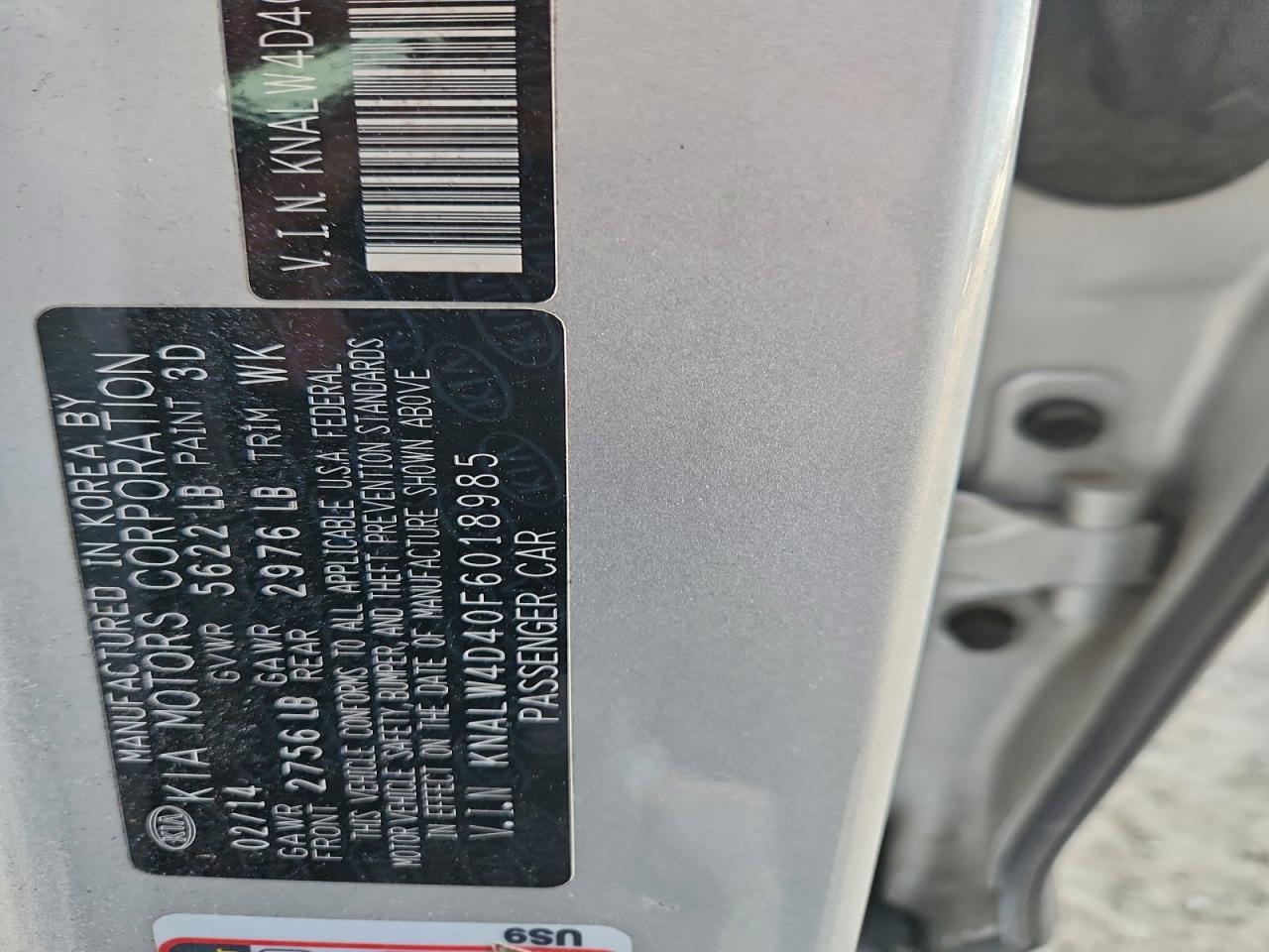 2015 KIA K900