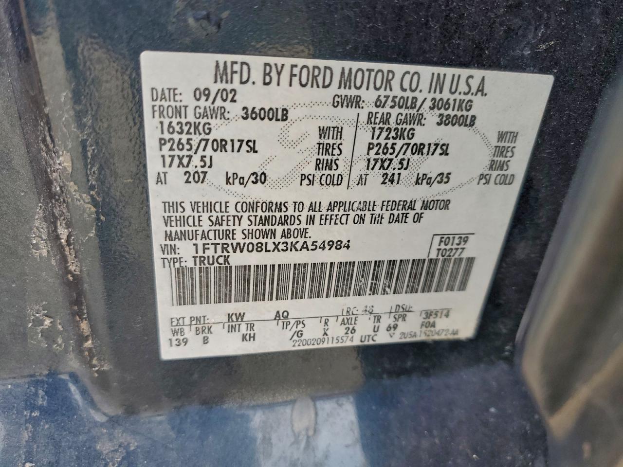2003 FORD F-150