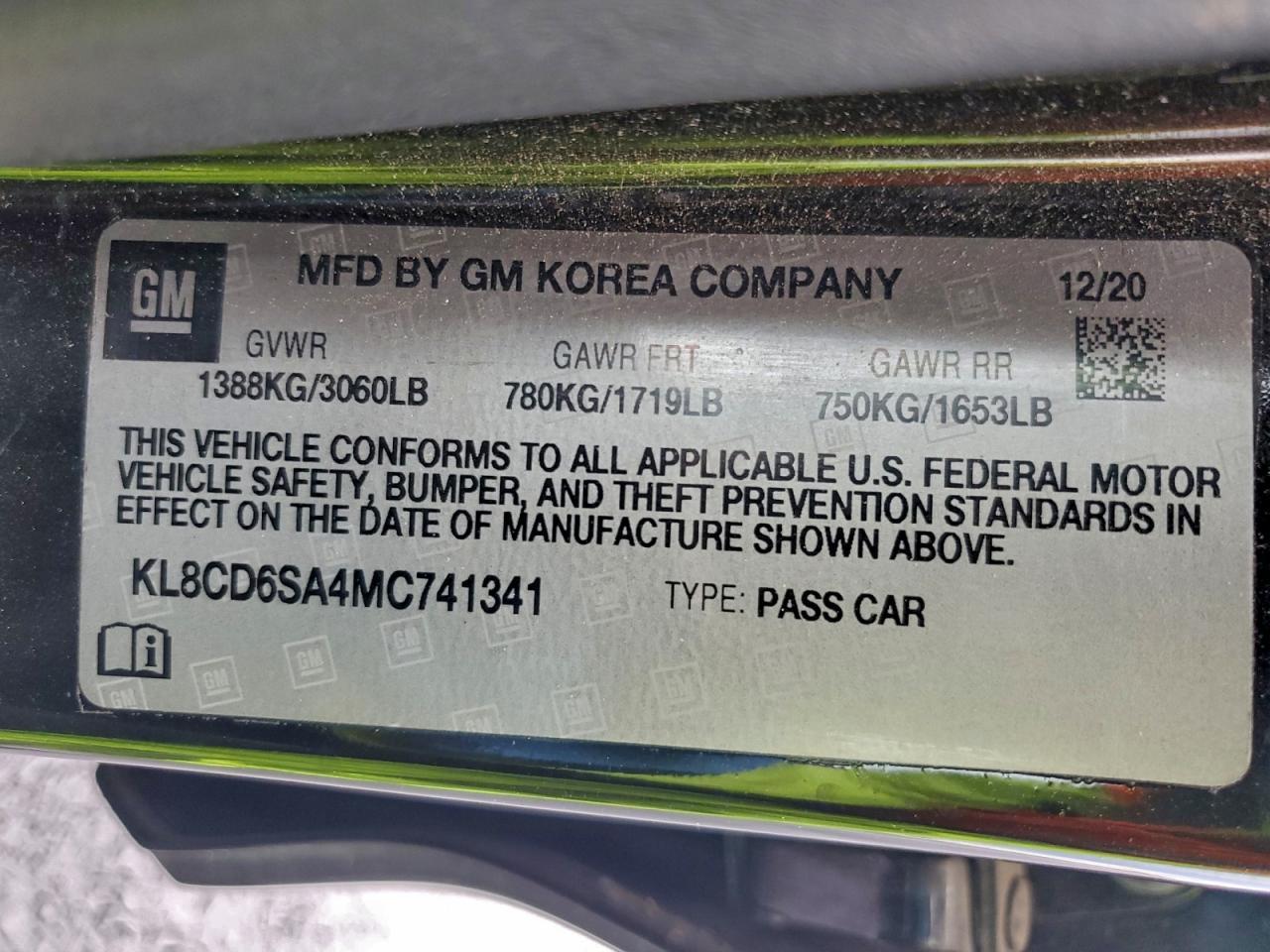 2021 CHEVROLET Spark