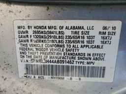 2010 HONDA ODYSSEY