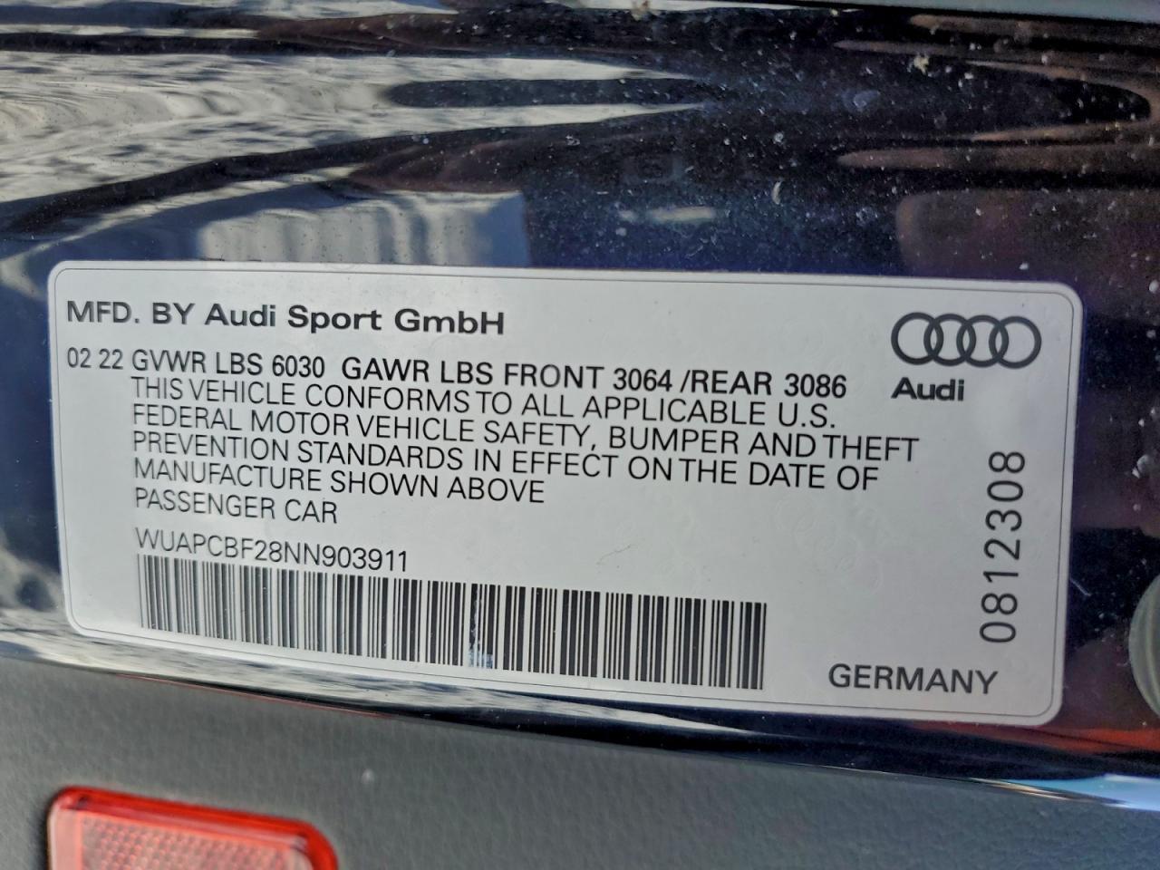 2022 AUDI RS7