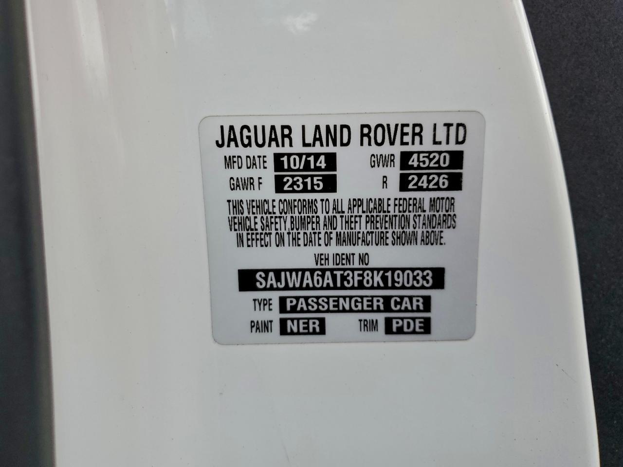 2015 JAGUAR F-Type