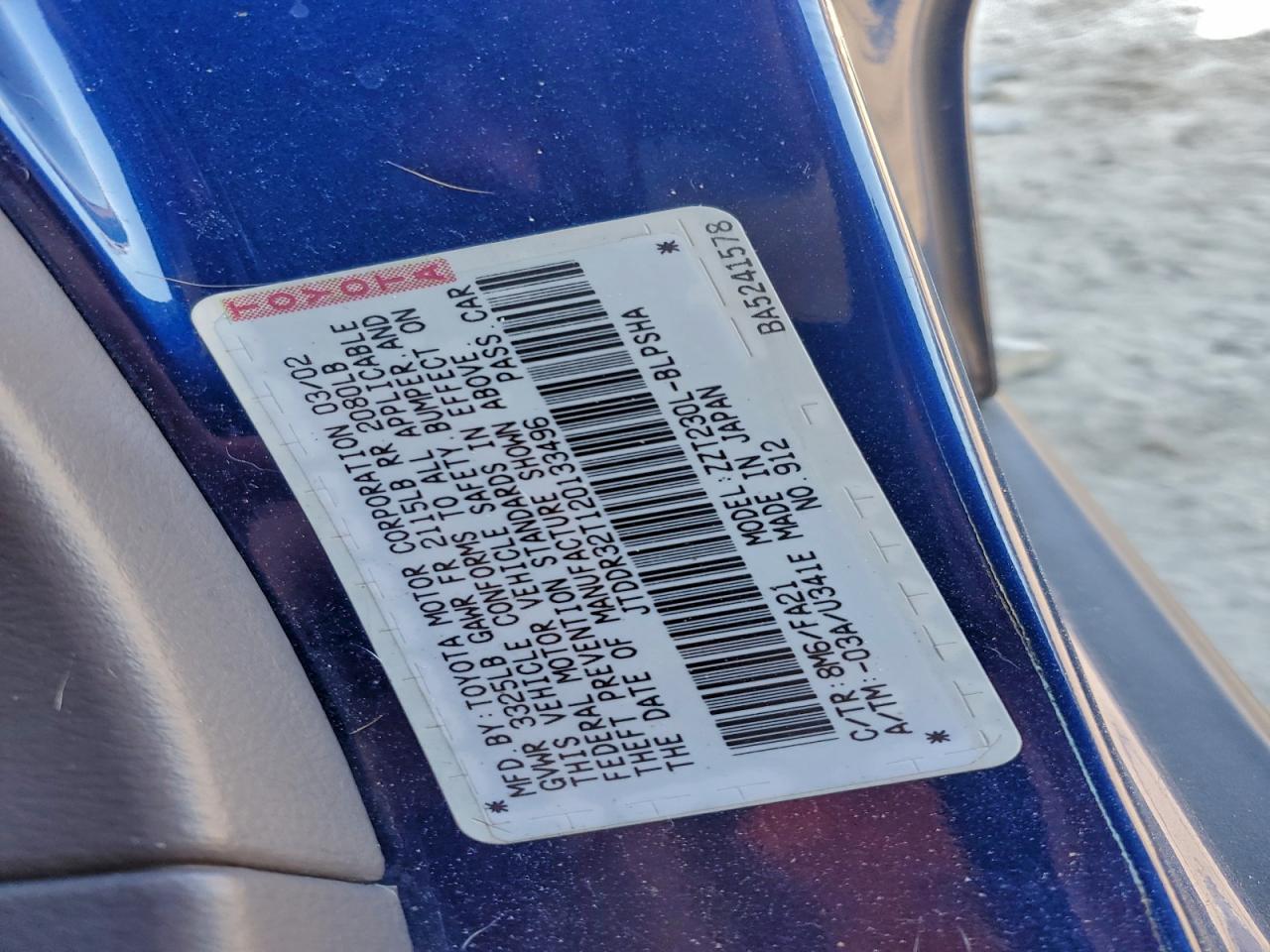2002 TOYOTA Celica