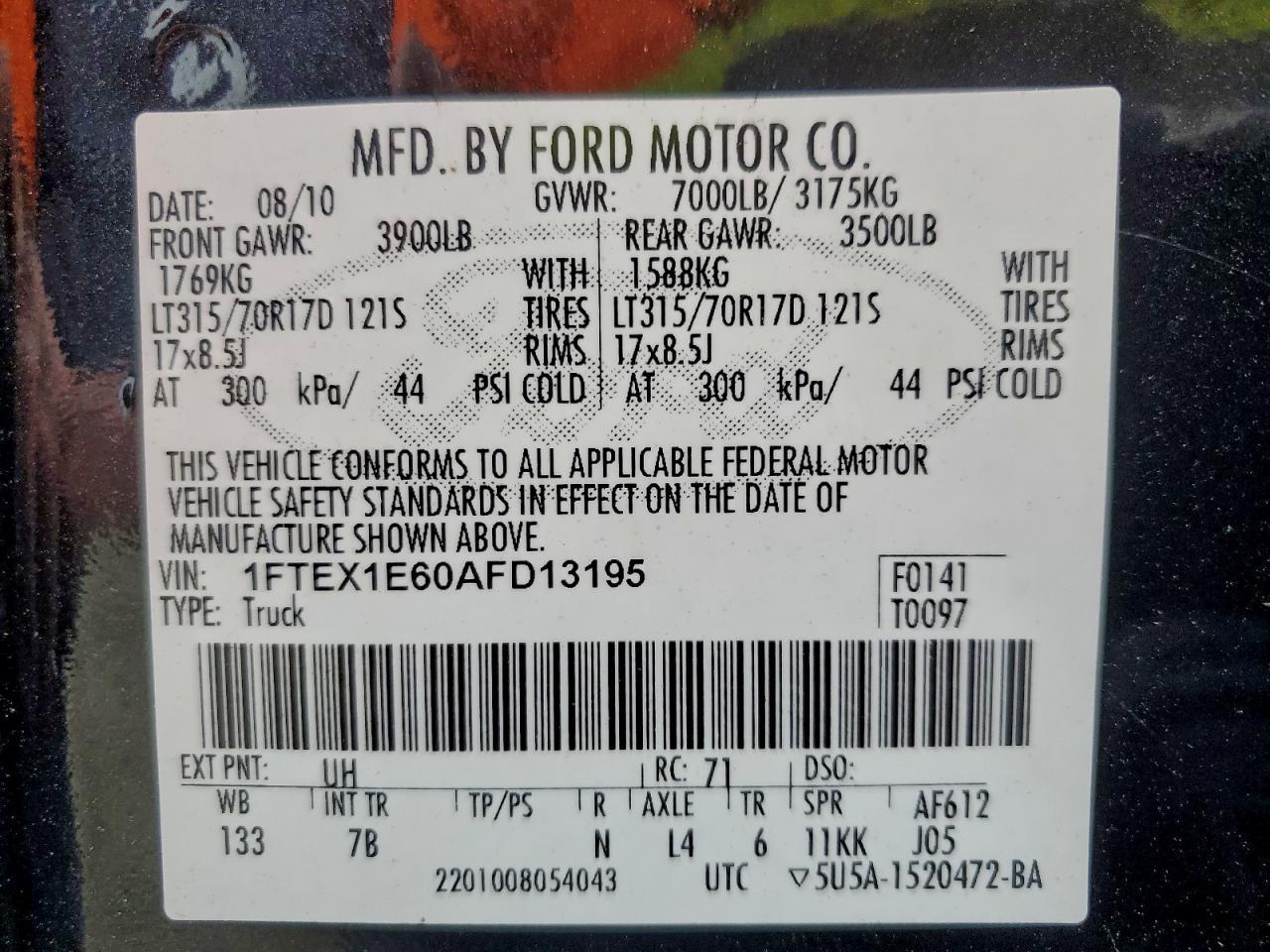 2010 FORD F-150