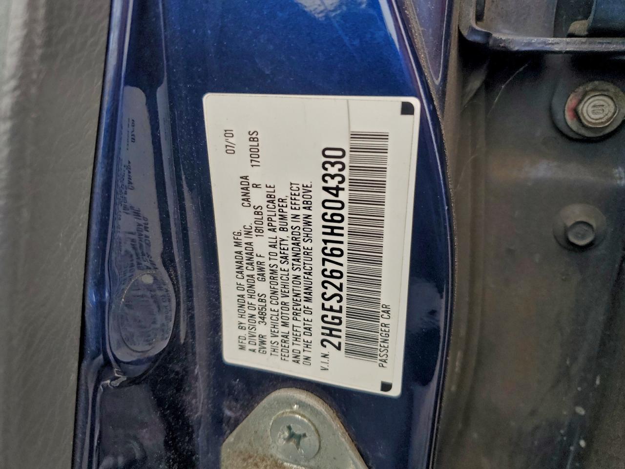 2001 HONDA CIVIC