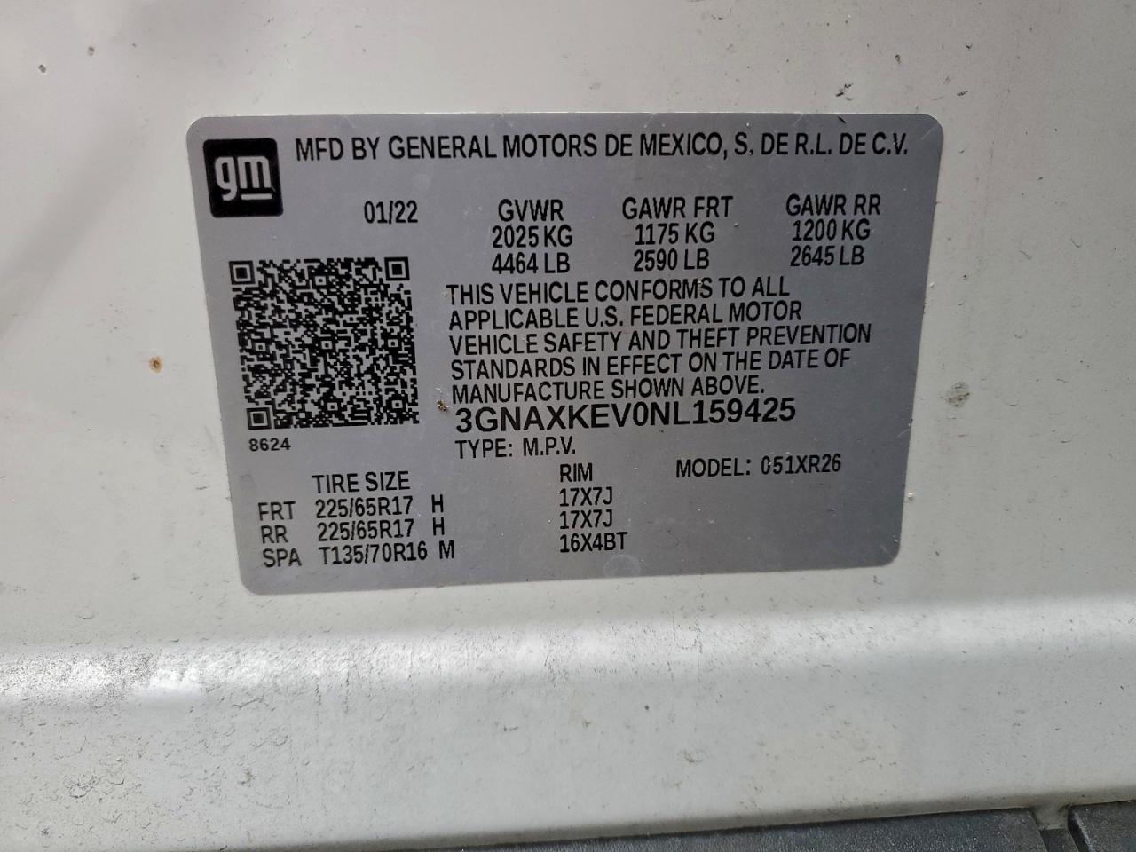 2022 CHEVROLET EQUINOX