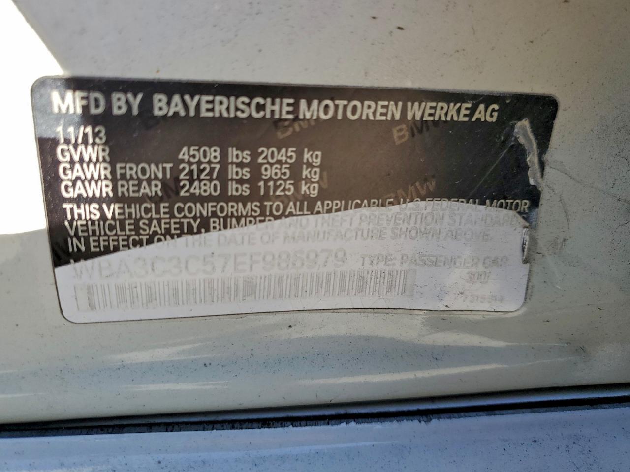 2014 BMW 3 SERIES