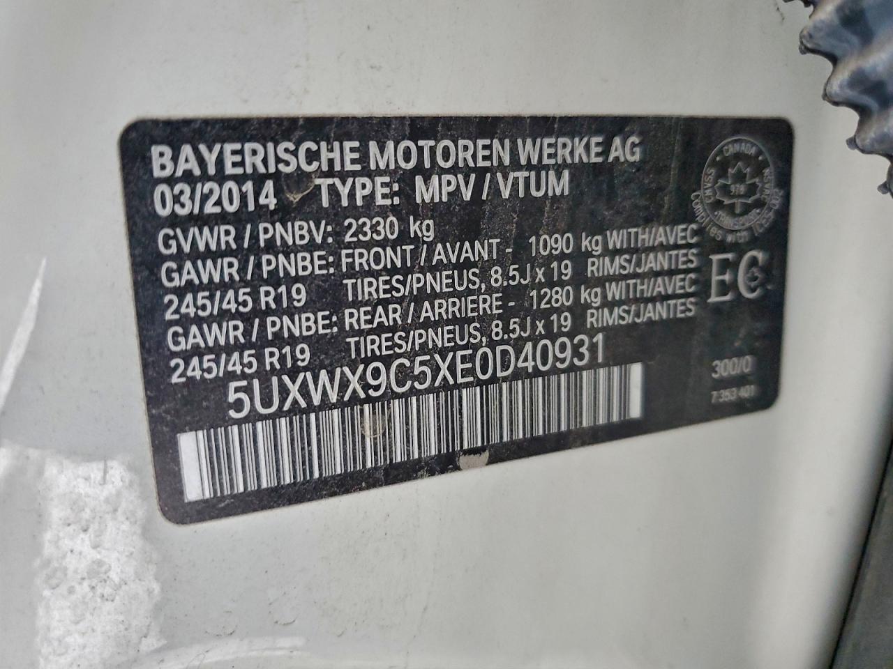2014 BMW X3