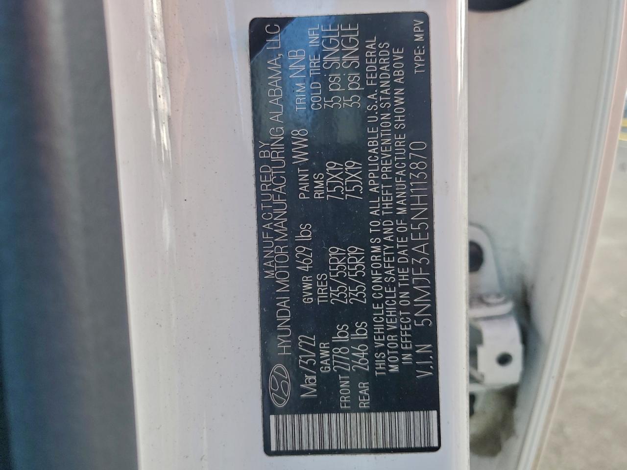 2022 HYUNDAI TUCSON