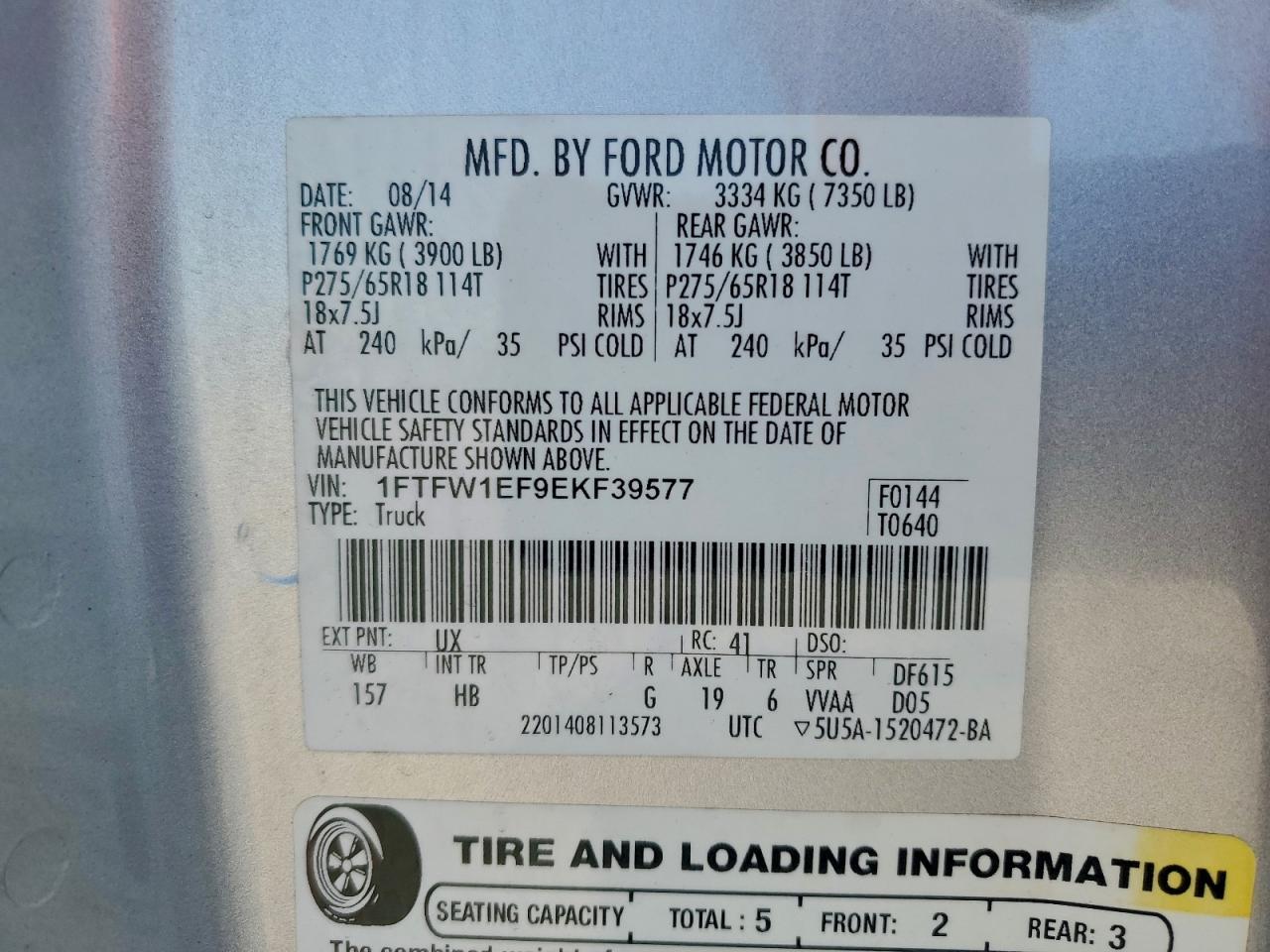 2014 FORD F-150