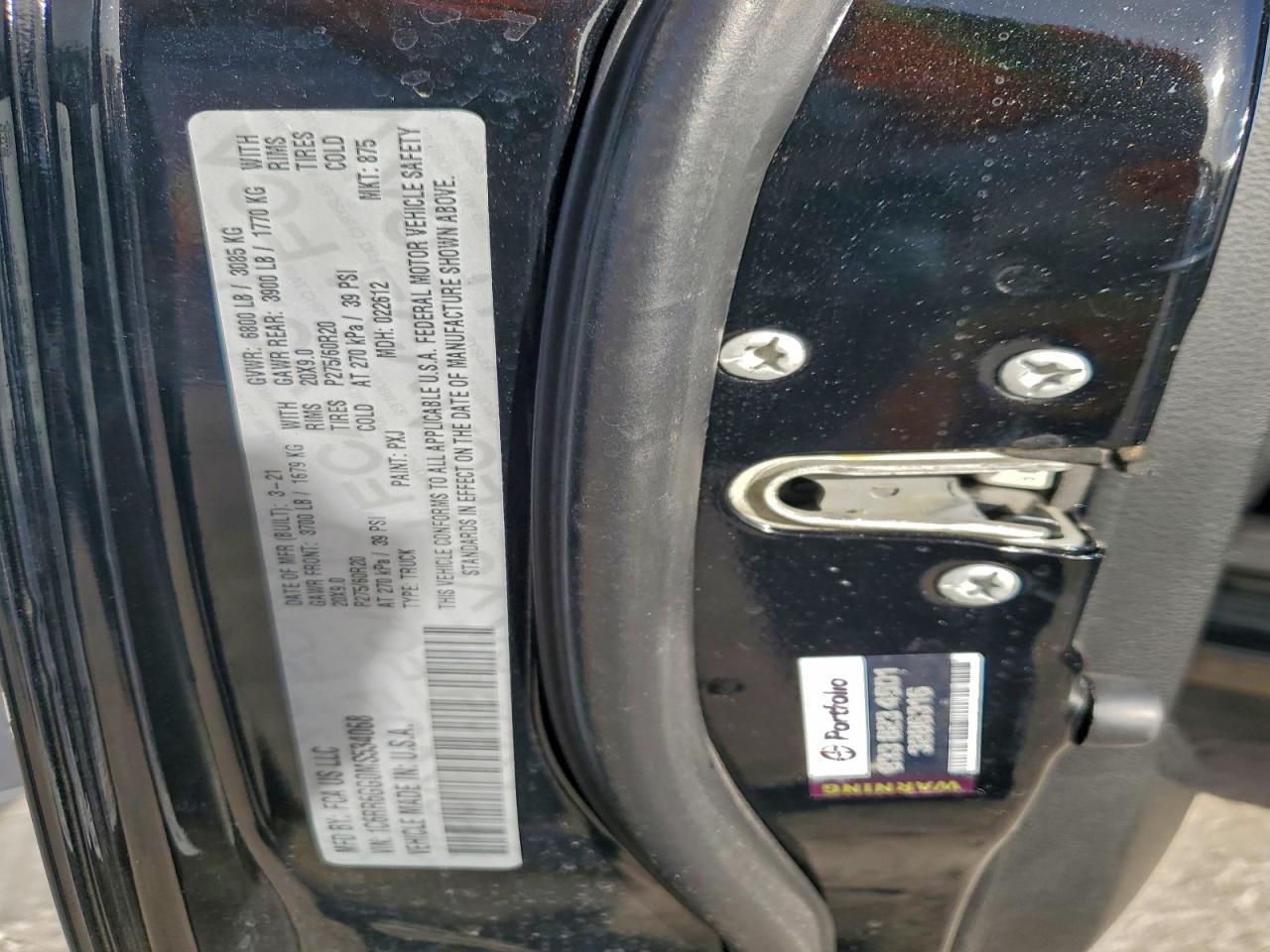 2021 RAM 1500