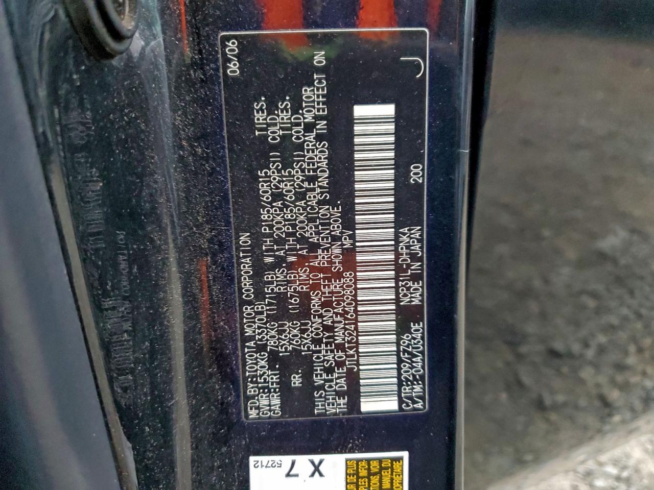 2006 TOYOTA SCION