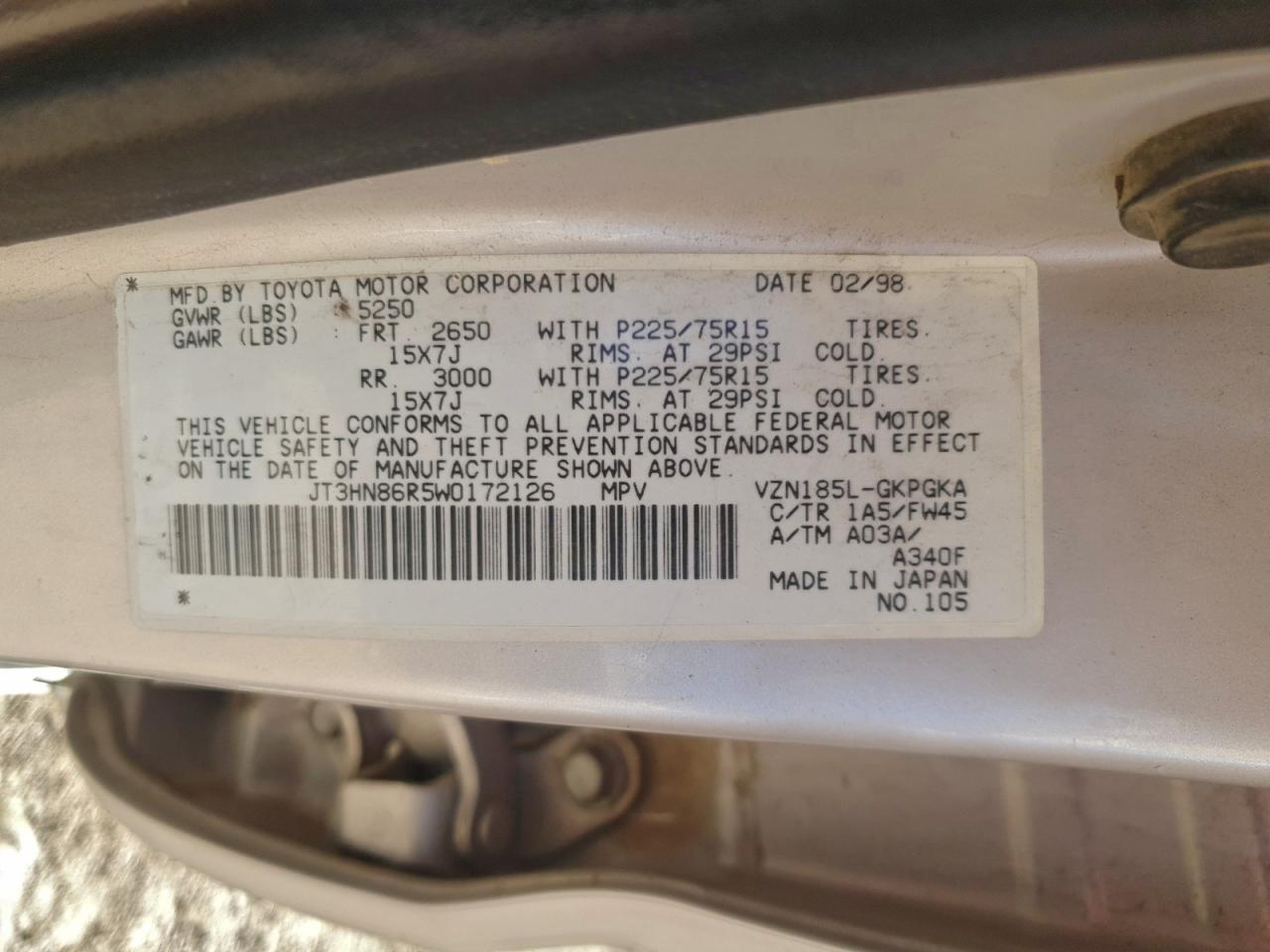 1998 TOYOTA 4Runner