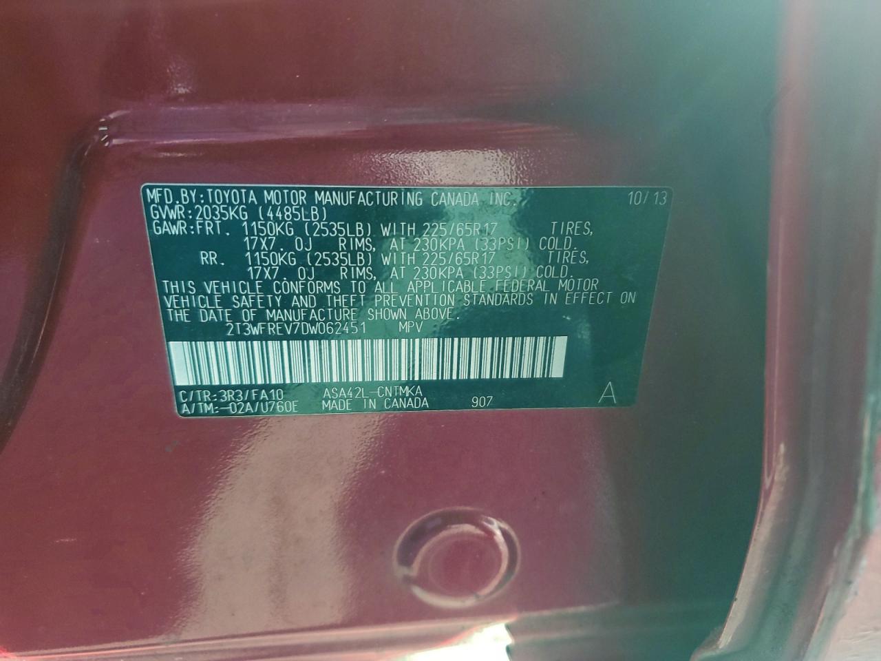 2013 TOYOTA RAV4