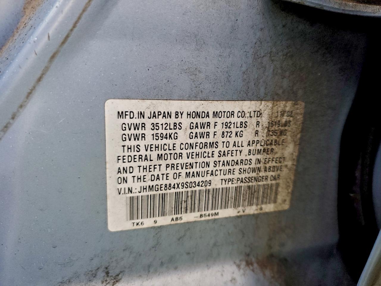 2009 HONDA FIT