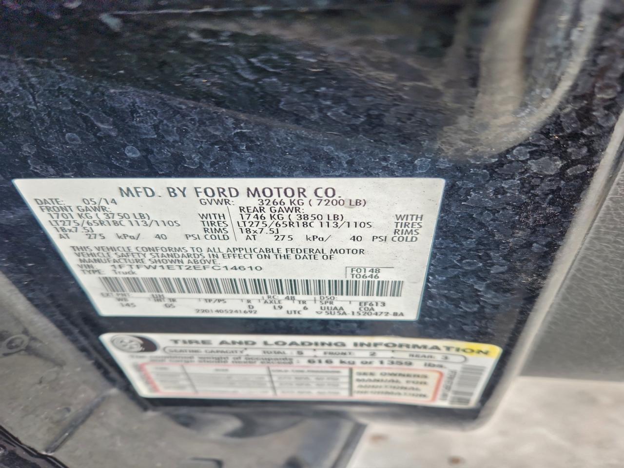 2014 FORD F-150