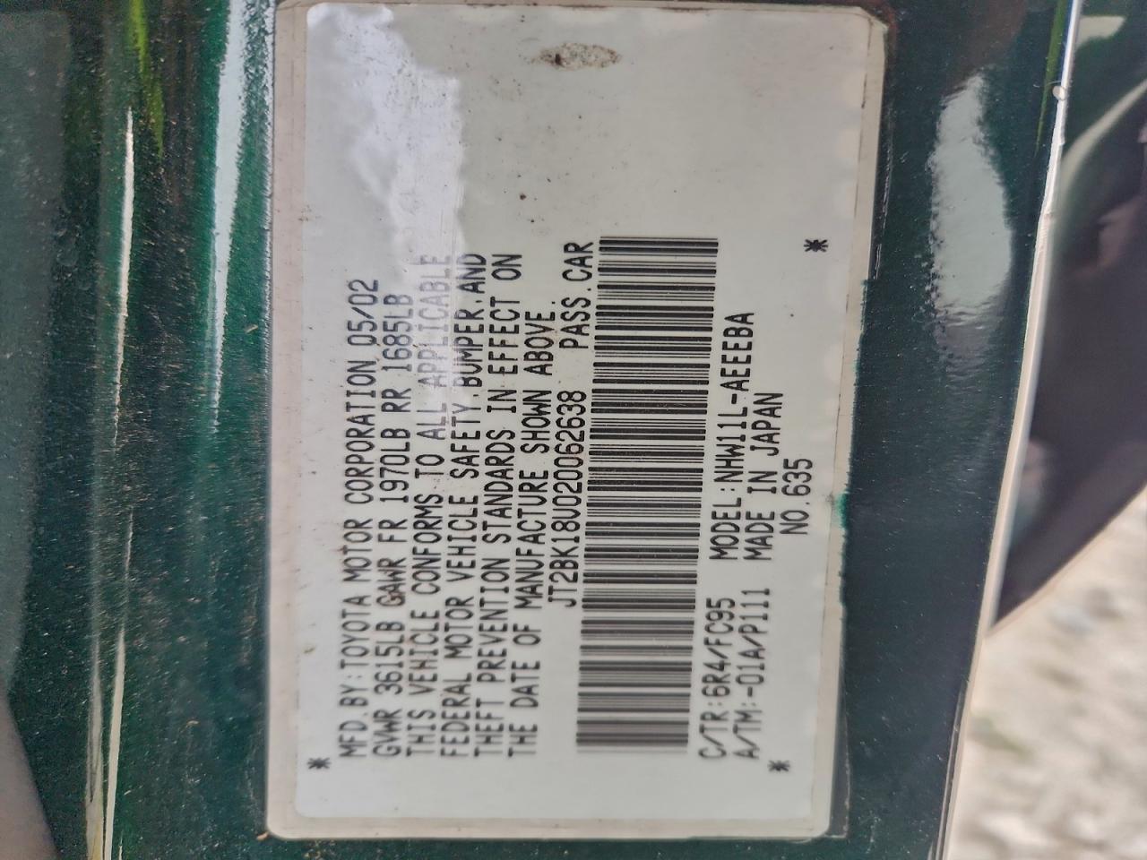 2002 TOYOTA PRIUS