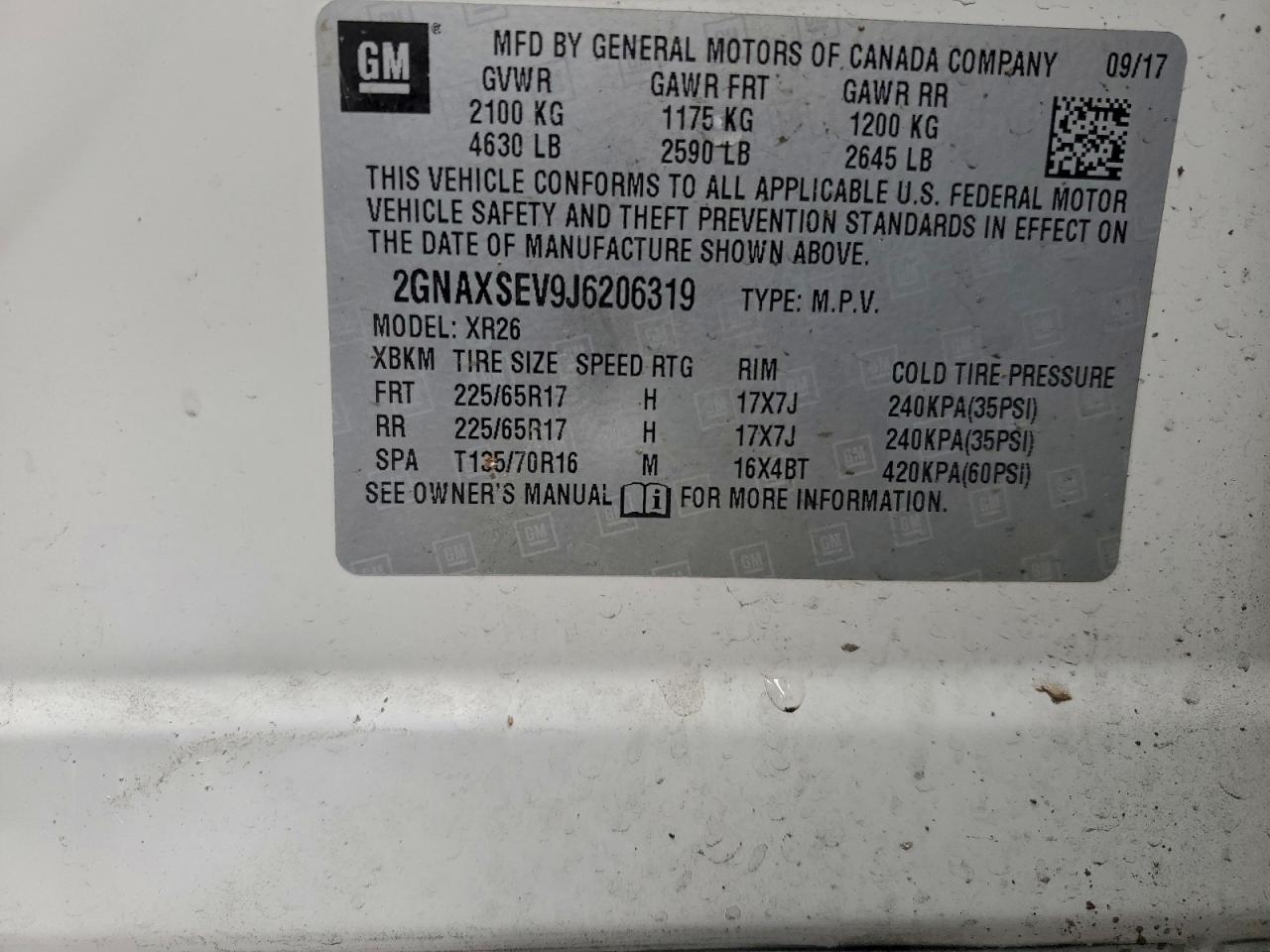 2018 CHEVROLET EQUINOX