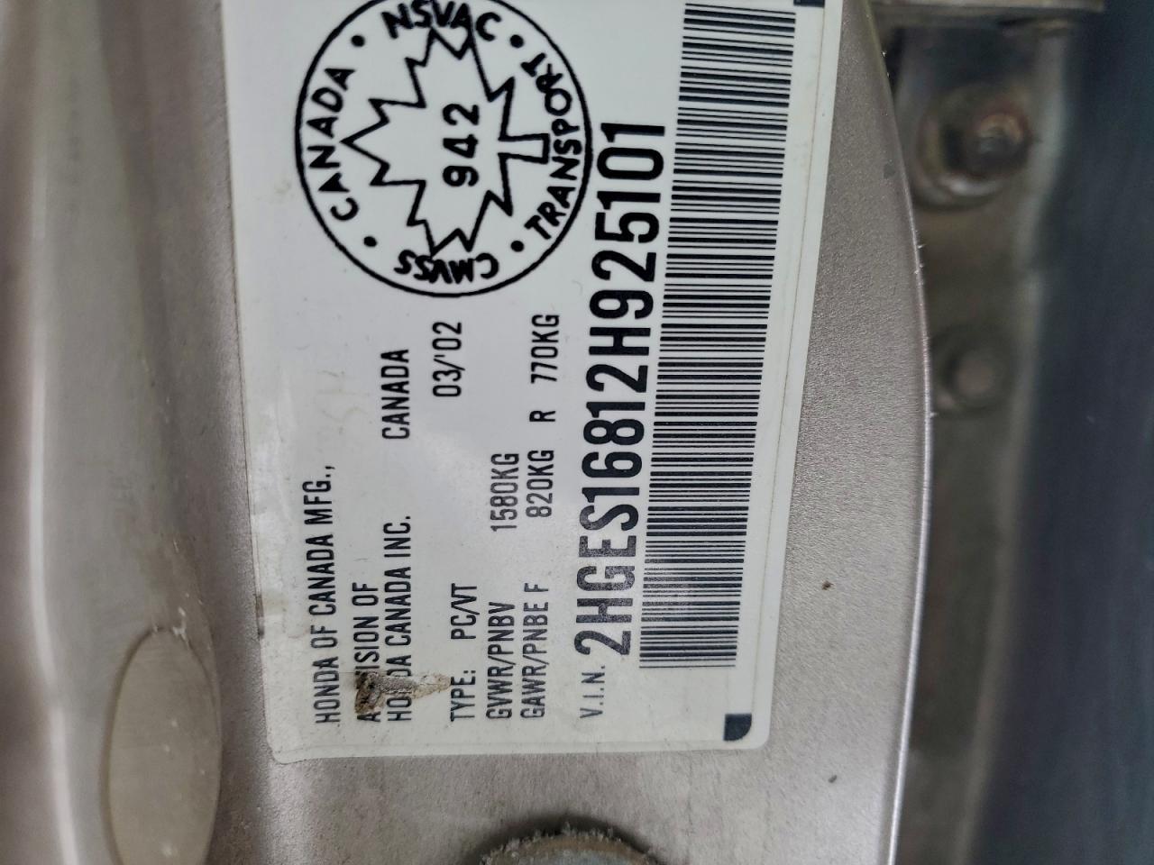 2002 HONDA CIVIC