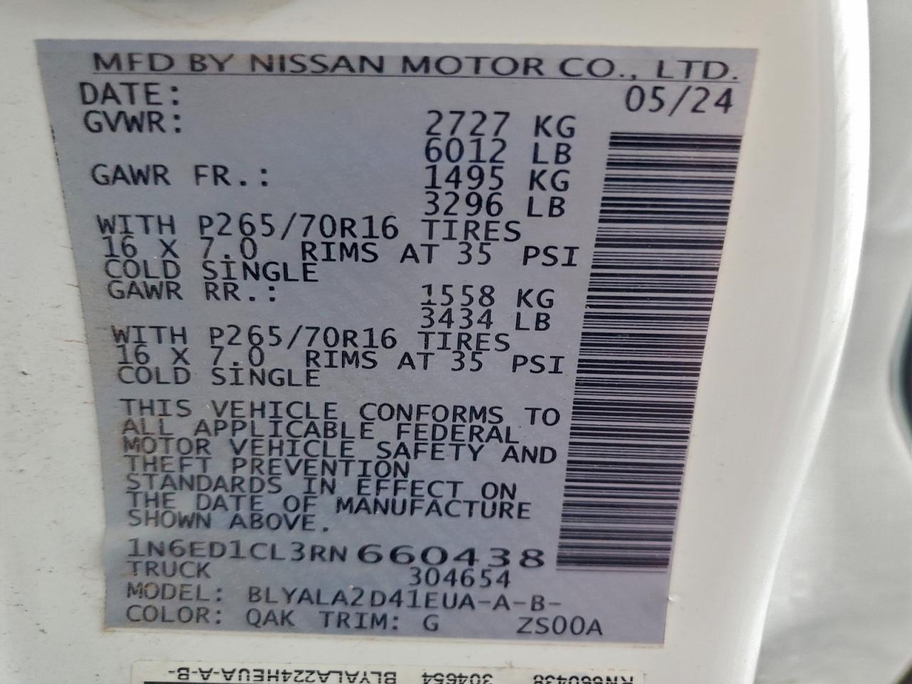 2024 NISSAN Frontier