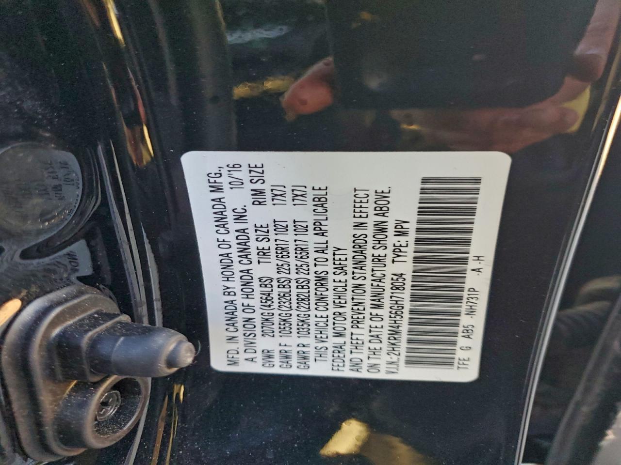 2016 HONDA CR-V