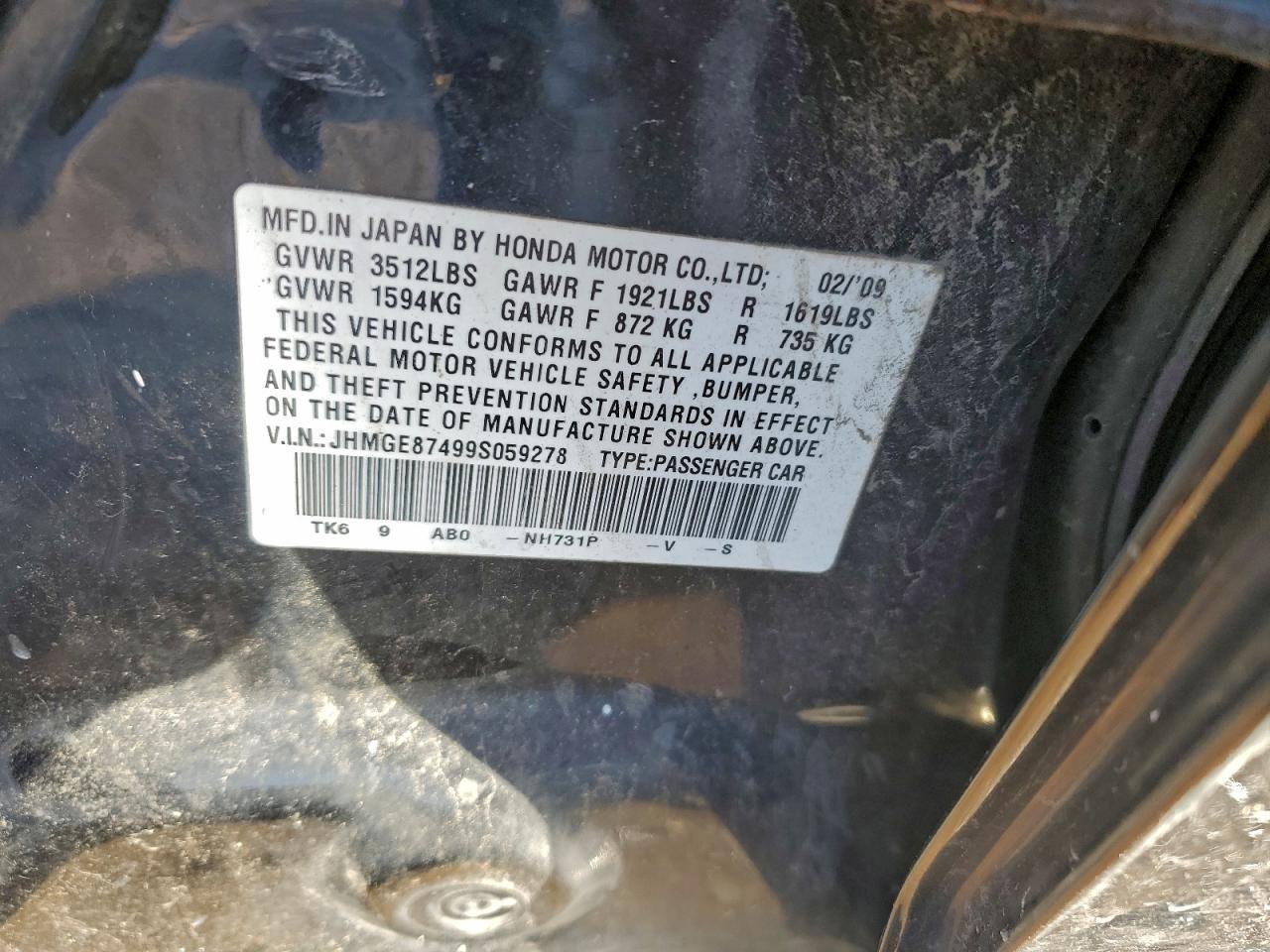2009 HONDA FIT