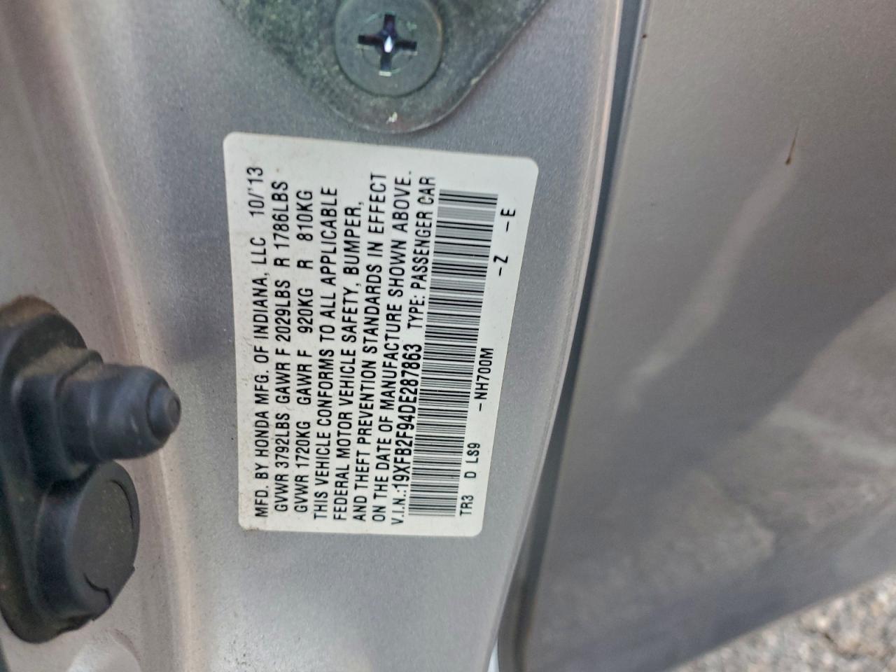 2013 HONDA CIVIC