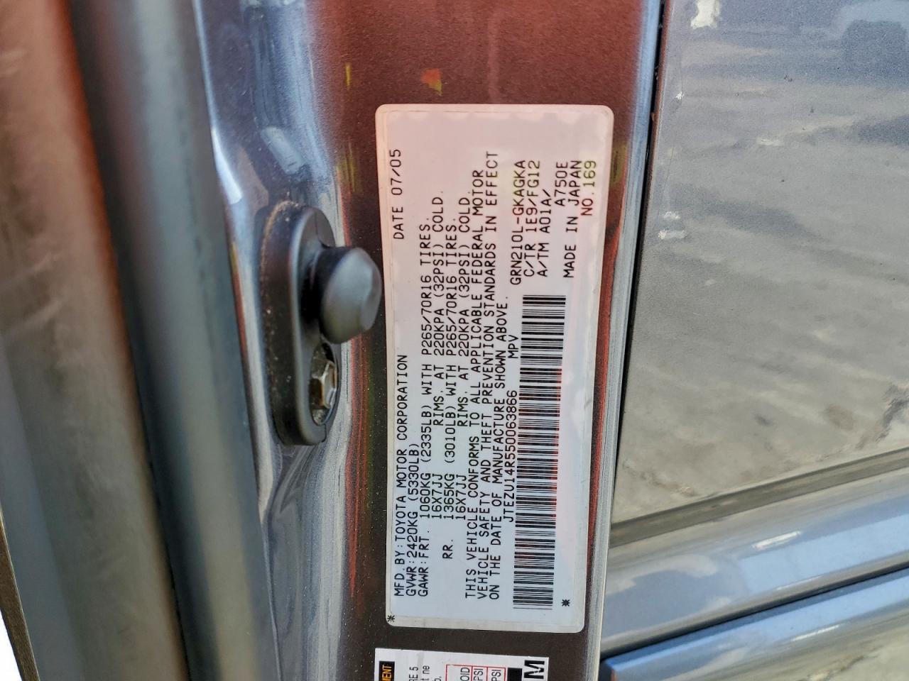 2005 TOYOTA 4Runner
