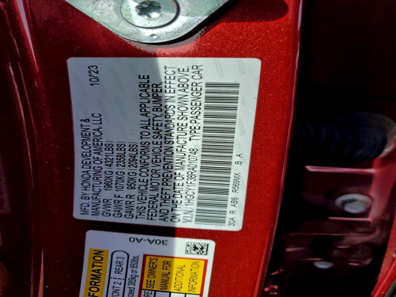 2024 HONDA ACCORD