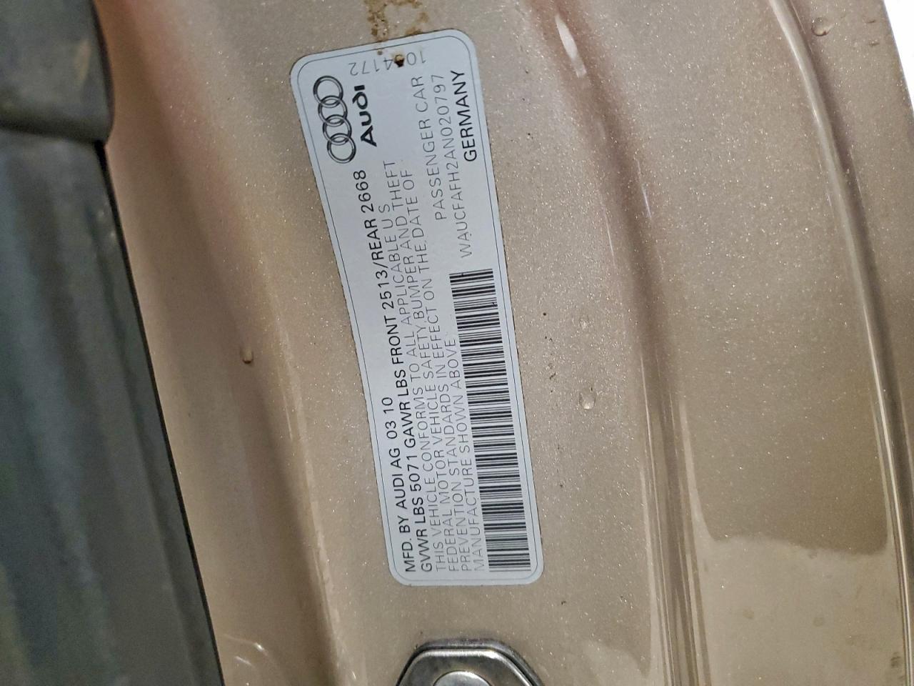 2010 AUDI A5