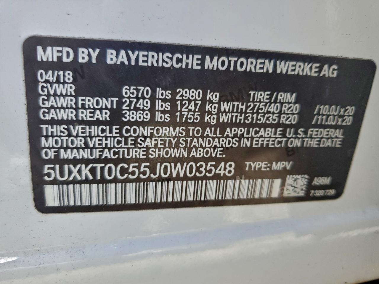 2018 BMW X5